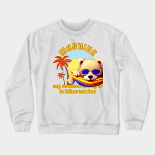 my summer body is in hibernation Crewneck Sweatshirt